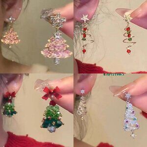 4 pack christmas earrings